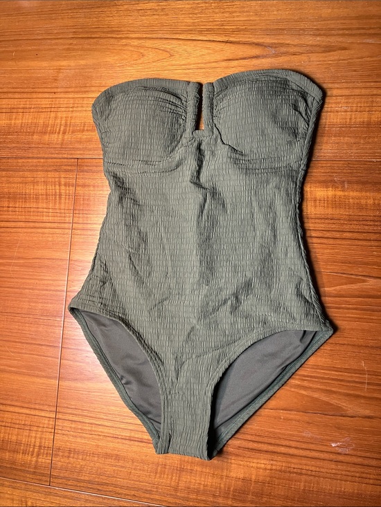 Dkny Other - DKNY Convertible U-Wire Bandeau One Piece Swimsuit, Small, Moss Texture